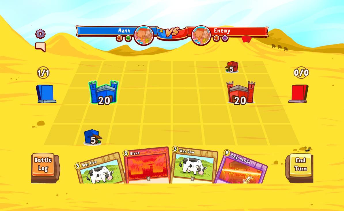 Desert Map with Play Grid Overlay