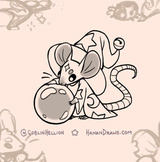 DnD Mice: Wizard [$50]